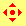 Icon eines mittelgroßen Punktes mit vier Dreiecken um ihn herum.