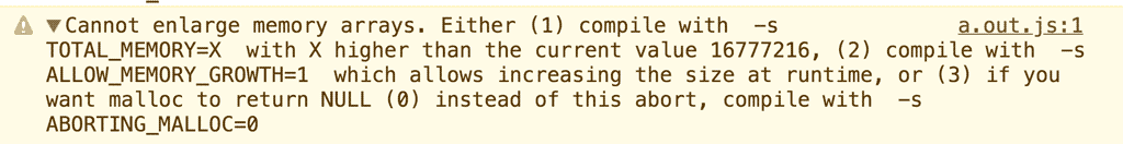 Screenshot der DevTools-Konsole mit einem Fehler.