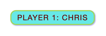 顯示「玩家 1：Chris」且有樣式的按鈕